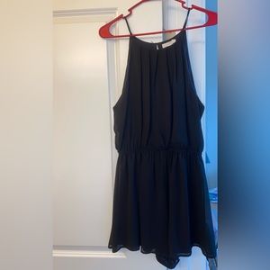 Black Chiffon Romper